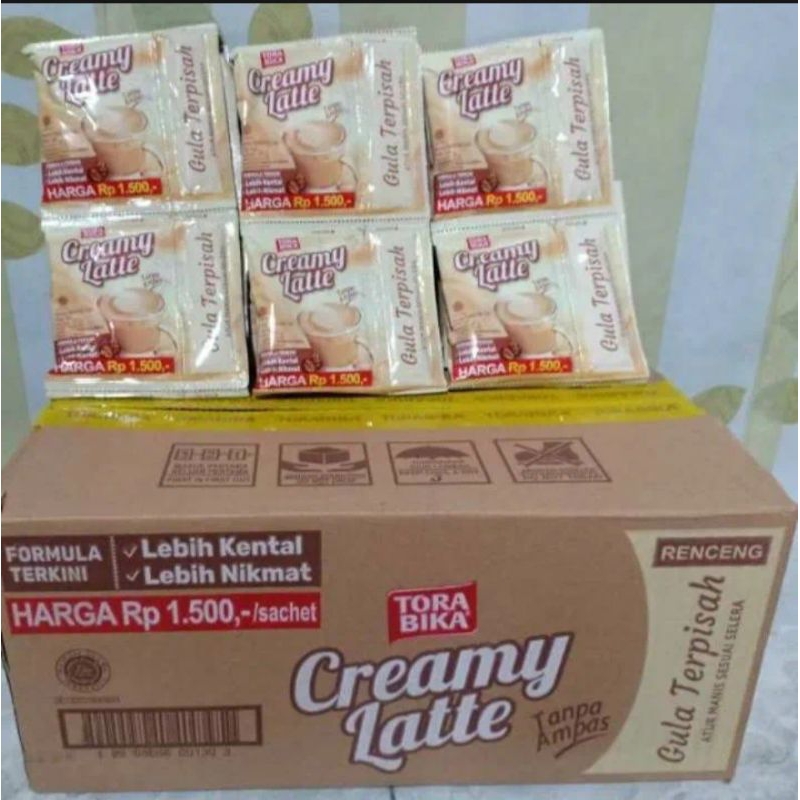 

kopi Torabika creamy latte isi 10 sachet(25gr)