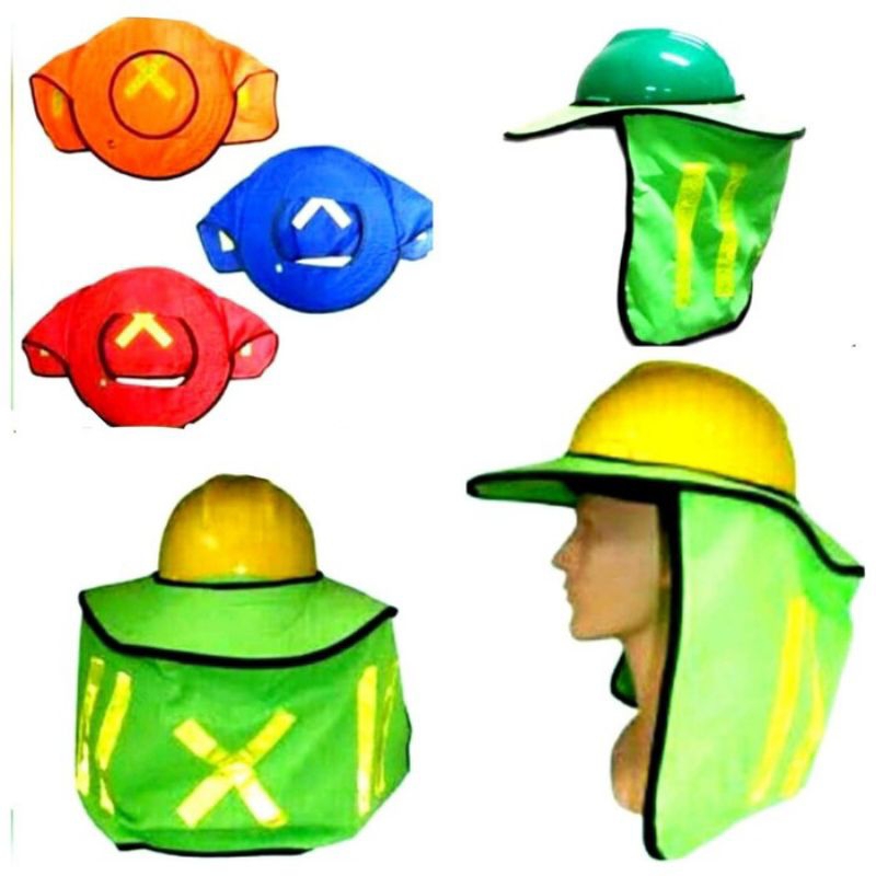JUAL TOPI SUNBRIM(UNTUK HELM SAFETY PROYEK)/TOPI PELINDUNG PANAS MATAHARI/TOPI SUNBRIM