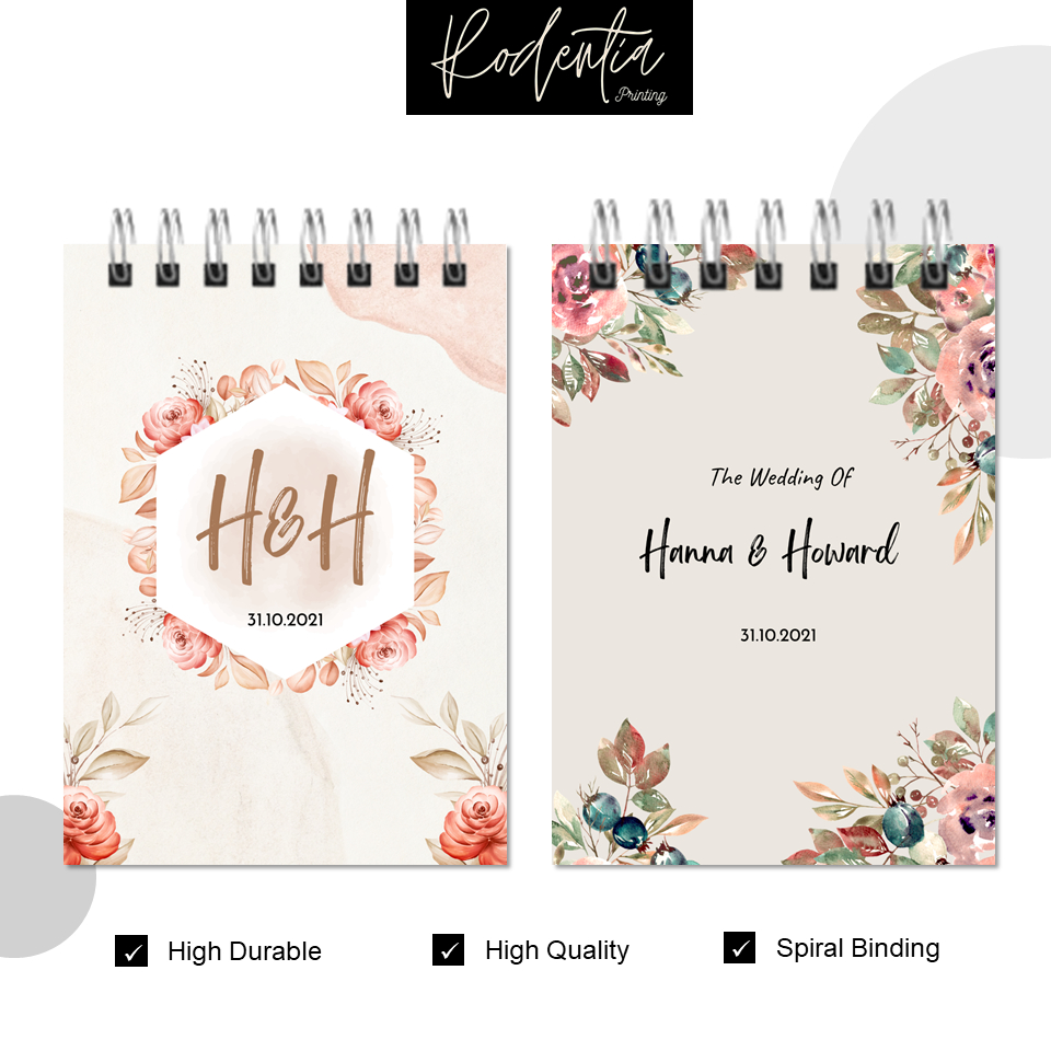 

Ukuran A5 Notes Buku Catatan Kecil Ukuran Souvenir Pernikahan Khitan Seminar Ulang Tahun Custom Notebook