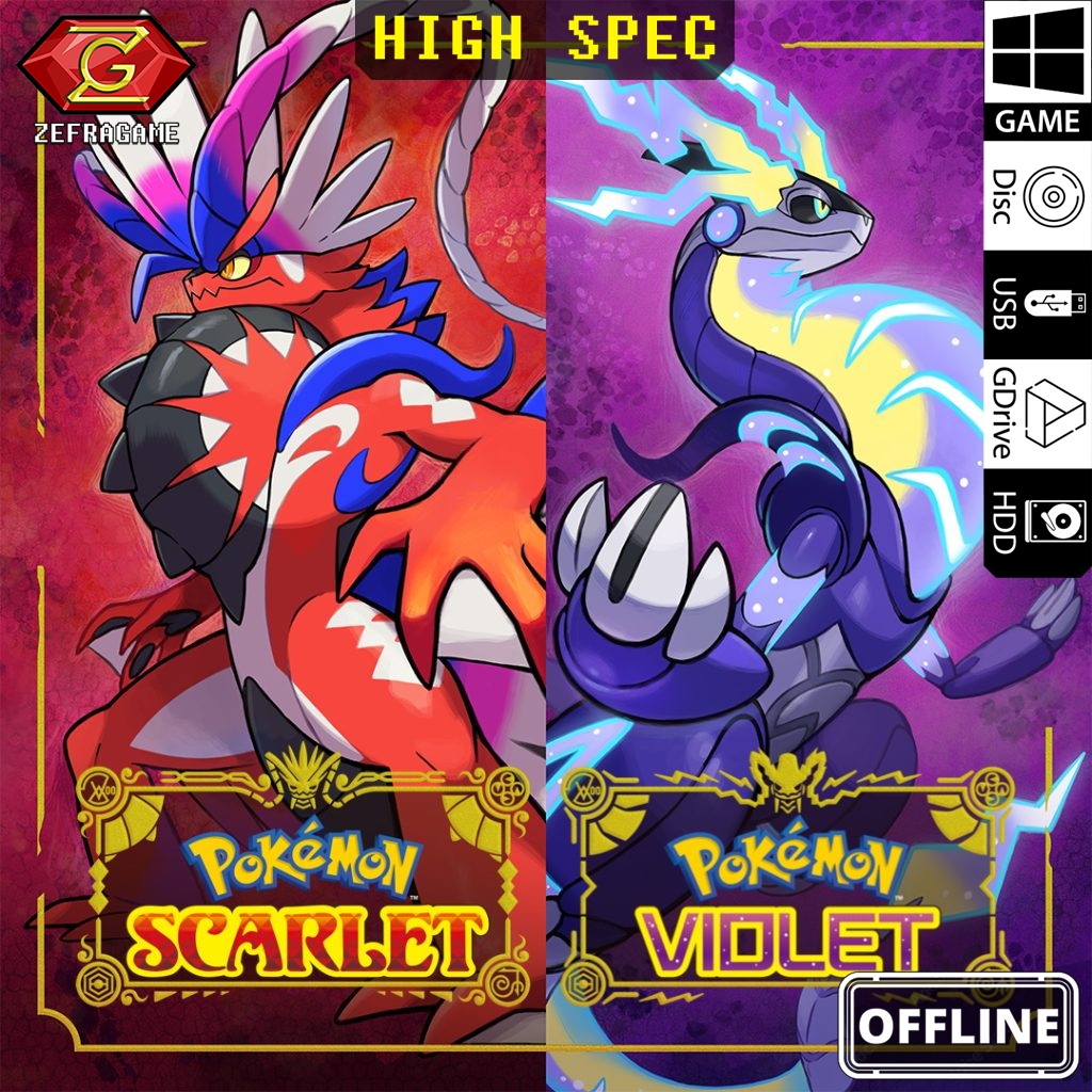 Pokemon Scarlet + Pokemon Violet Double Pack (Ryujinx Emu) PC Full Version Games PC Laptop