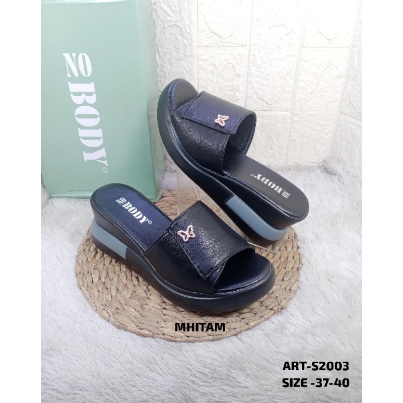 sandal wedges wanita nobody S2003