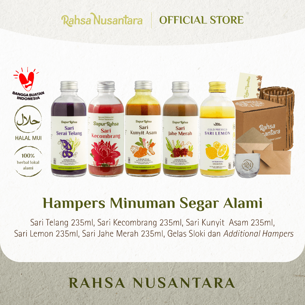 

Hampers Minuman Segar Alami [ Sari Series Paket ] By Rahsa Nusantara