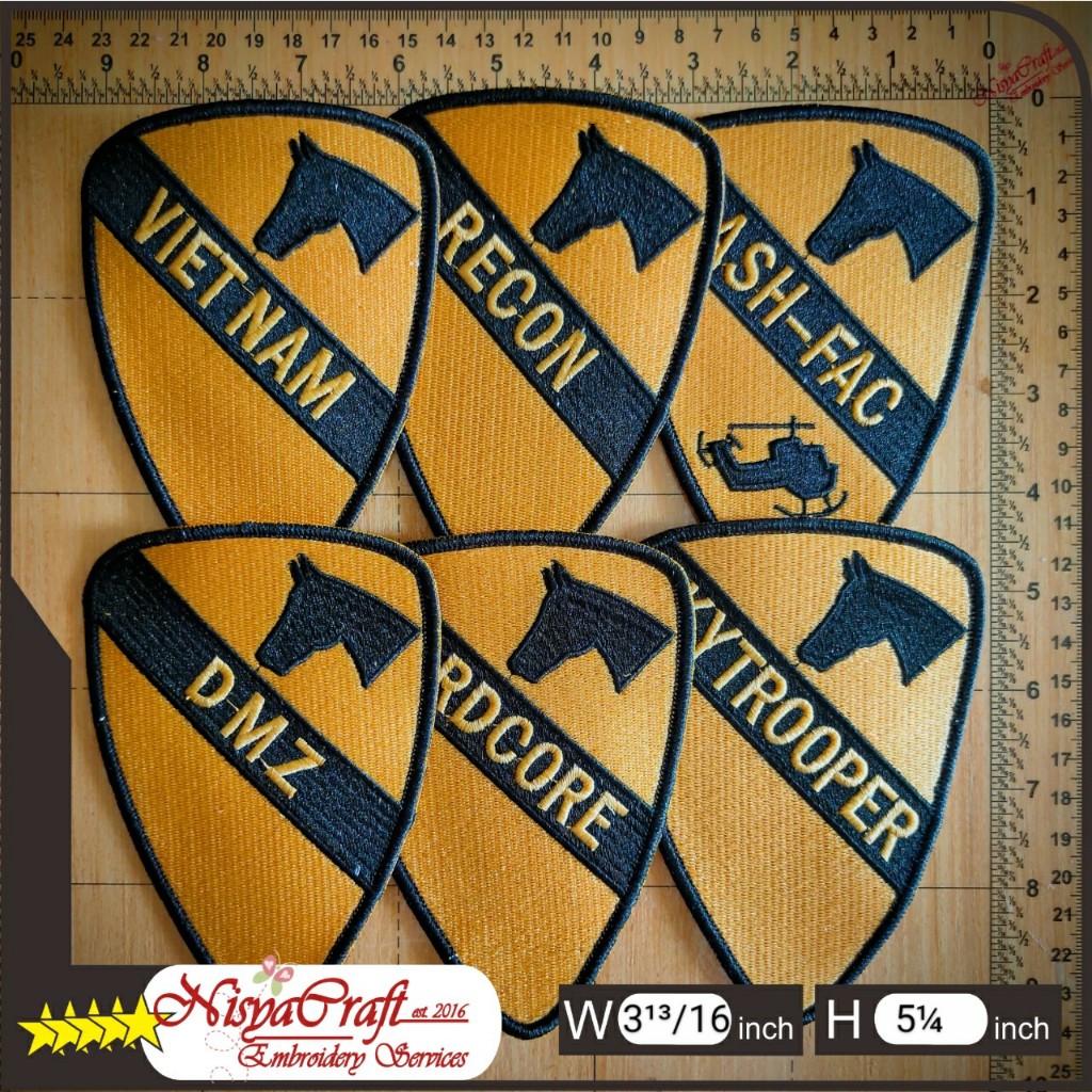 NCEP0101-0051 1st Cavalry Division Team 1CD | SSI | Patch Bordir