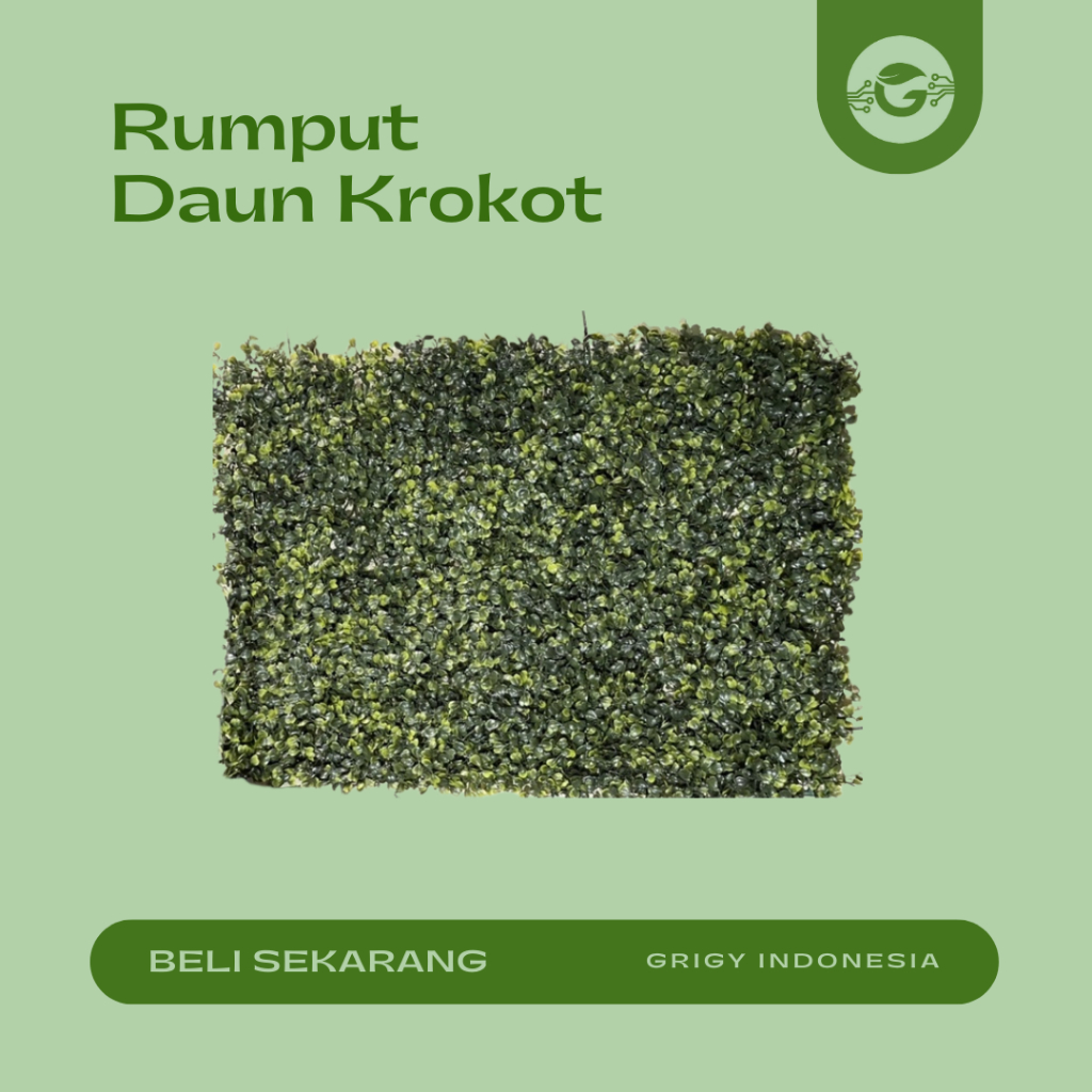 RUMPUT DINDING SINTETIS KROKOT SINTETIS / RUMPUT SINTETIS DINDING KROKOT 40 CM X 60 CM