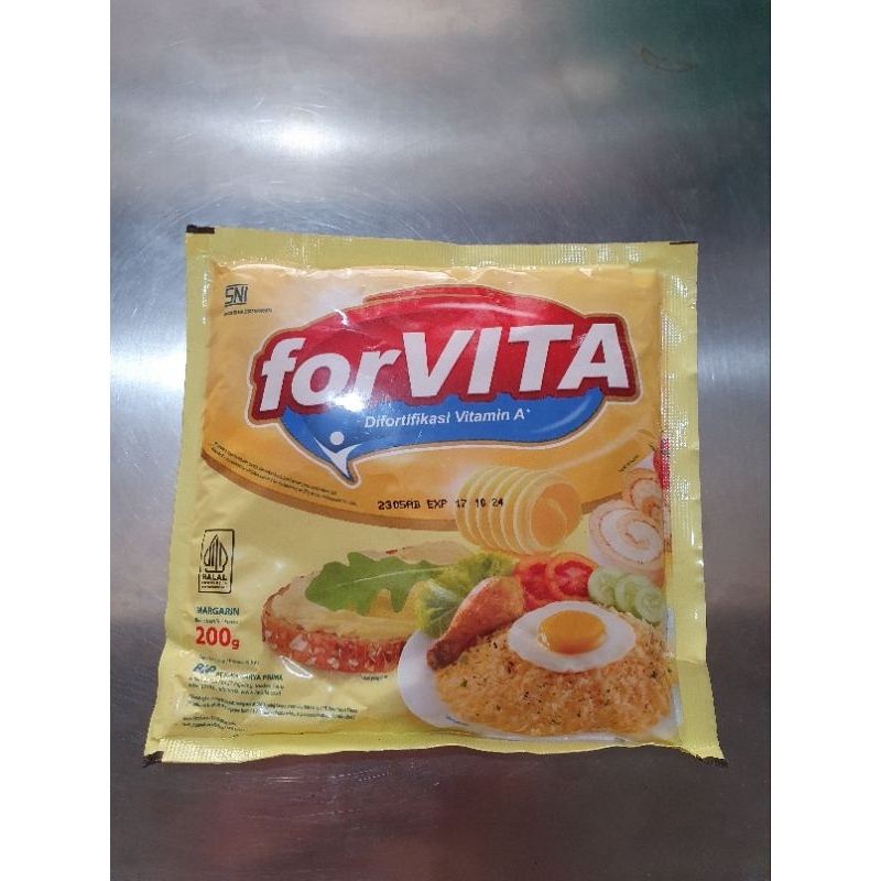 

Forvita Margarin mentega sachet 200g 60 pcs Instant Kargo