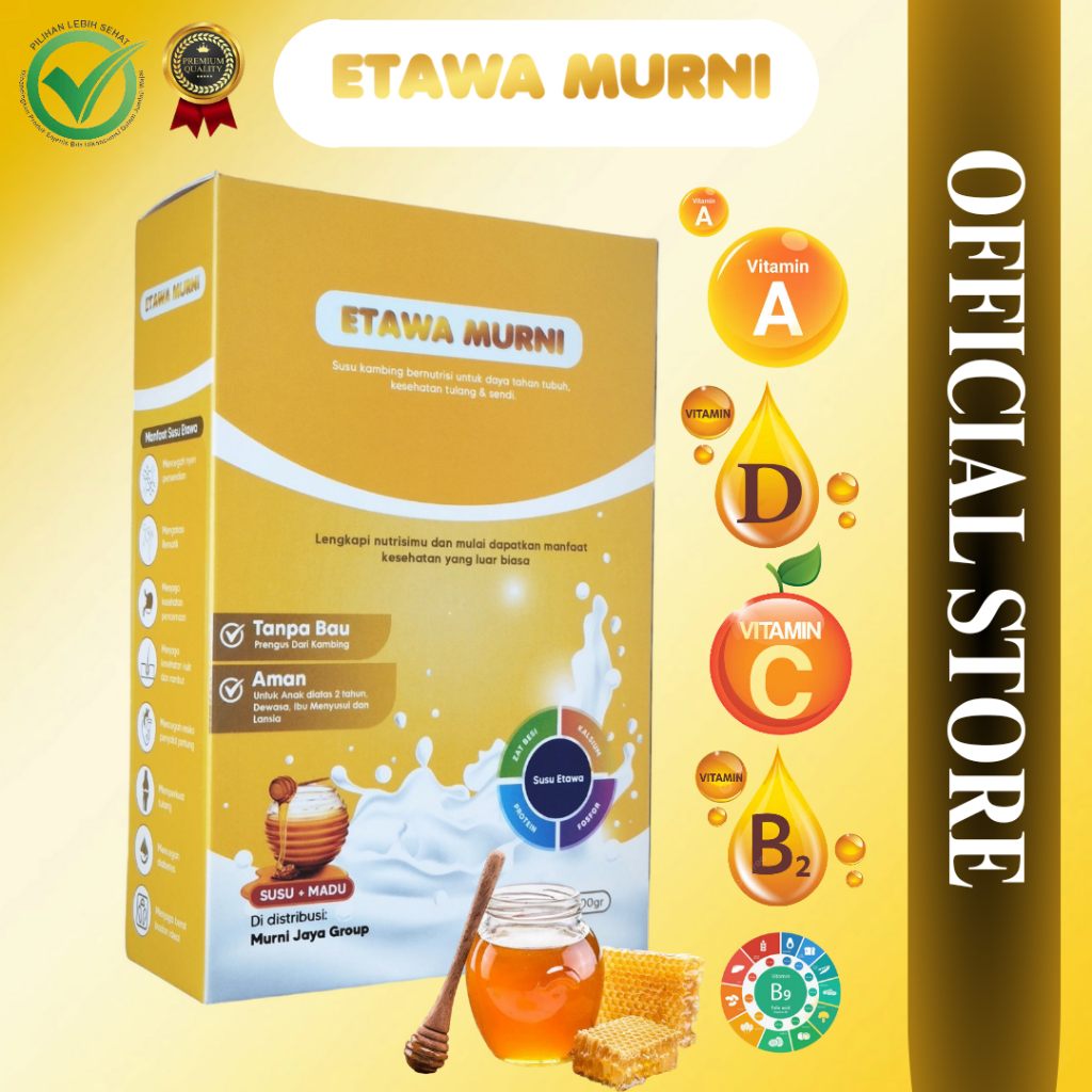 

ETAWA MURNI SUSU KAMBING PREMIUM PLUS MADU SUSU BERNUTRISI UNTUK DAYA TAHAN TUBUH KESEHATAN TULANG & SENDI