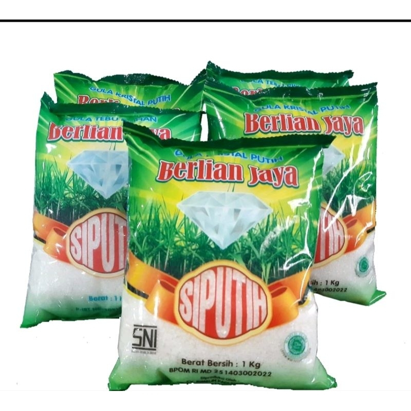 

Gula Pasir Berlian Jaya Si Putih 1KG