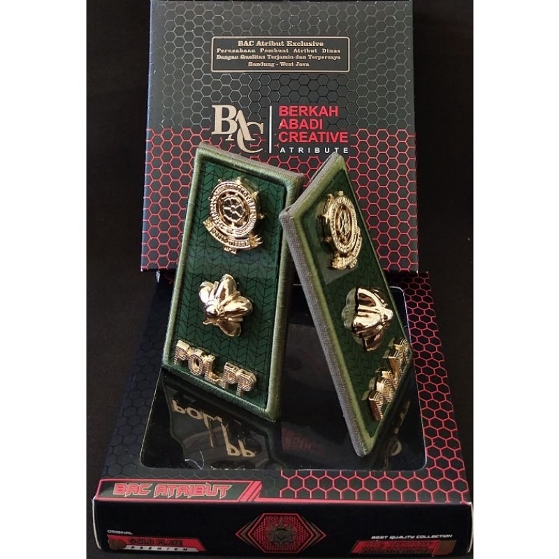 Pangkat Pdh Pol Pp Kain Akrilik 3D Setir Exclusive