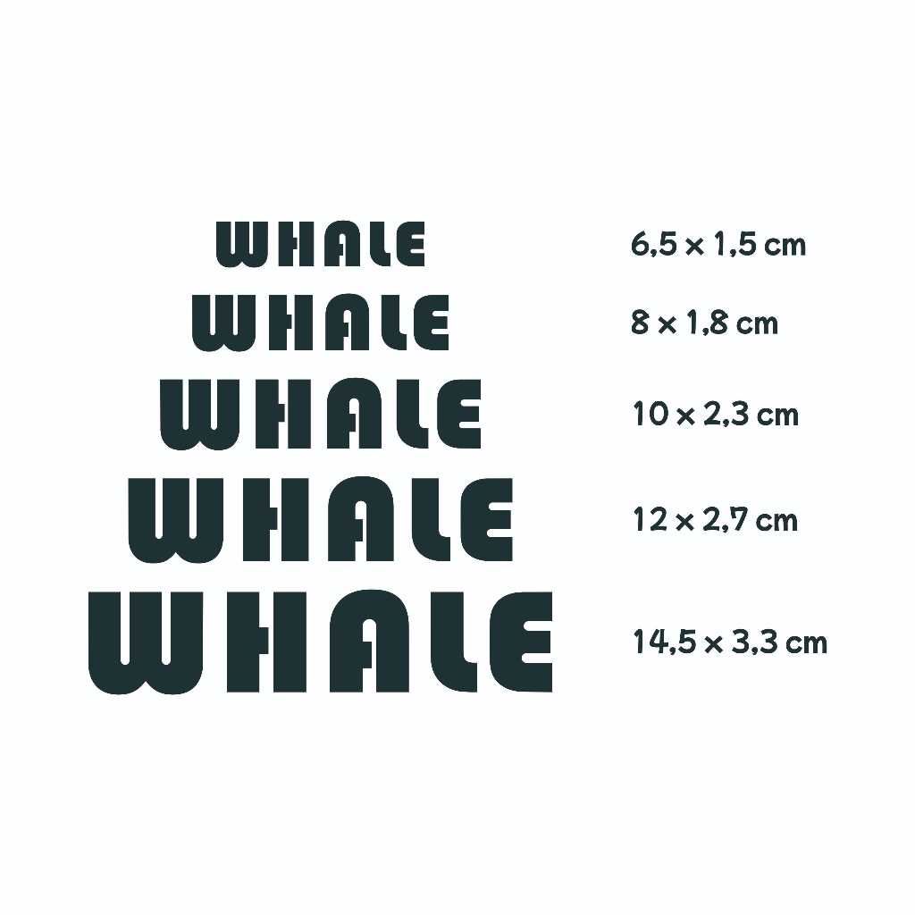 Cutting sticker whale carrier roof rack roof box mobil vinyl oracal