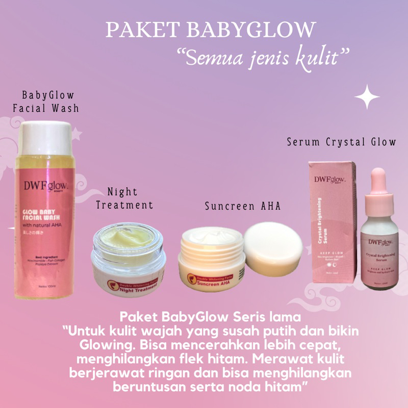 DWF Crystal Glow - Glowing serum/paketGlowWhiteningForte