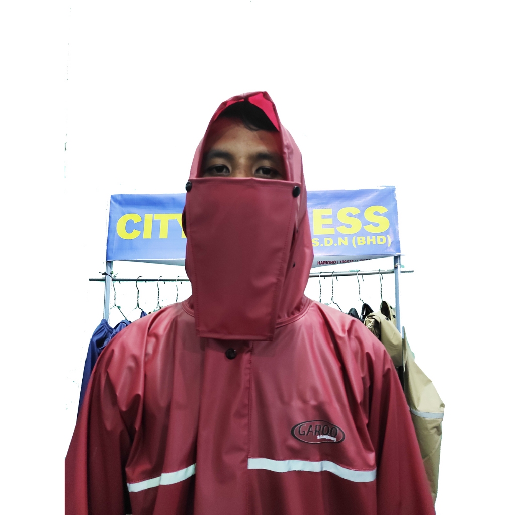 GARQO - Jas Hujan Masker / Mantol Masker Anti Rembes Ukuran Jumbo [Bisa COD]