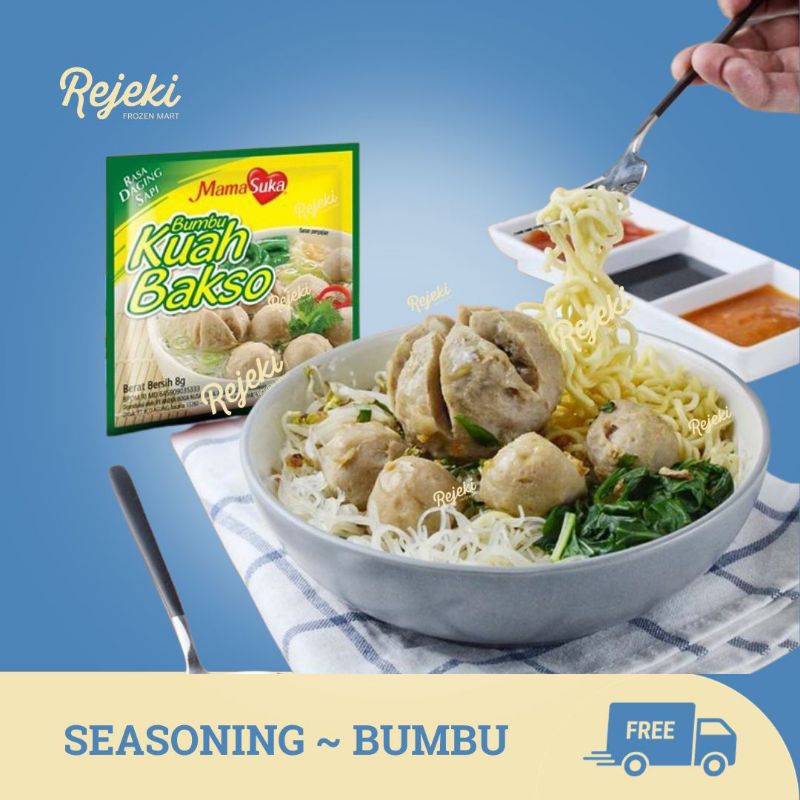 

Mamasuka Bumbu Kuah Bakso Sapi / Ayam 250gr - Rejeki Frozen Mart