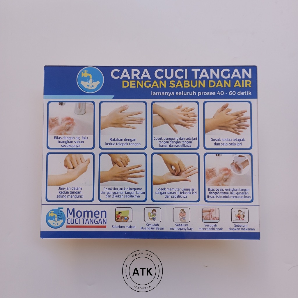 

Akrilik Cuci Tangan Dengan Air Mengalir - Petunjuk Cuci Tangan