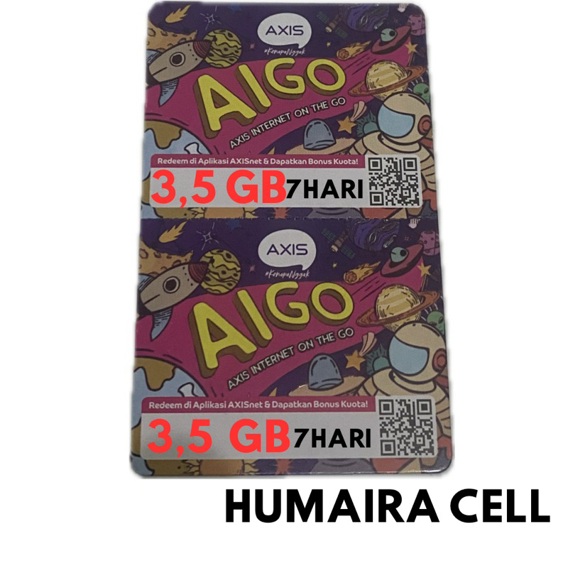 VOCHER AXIS 3,5 GB 7 HARI