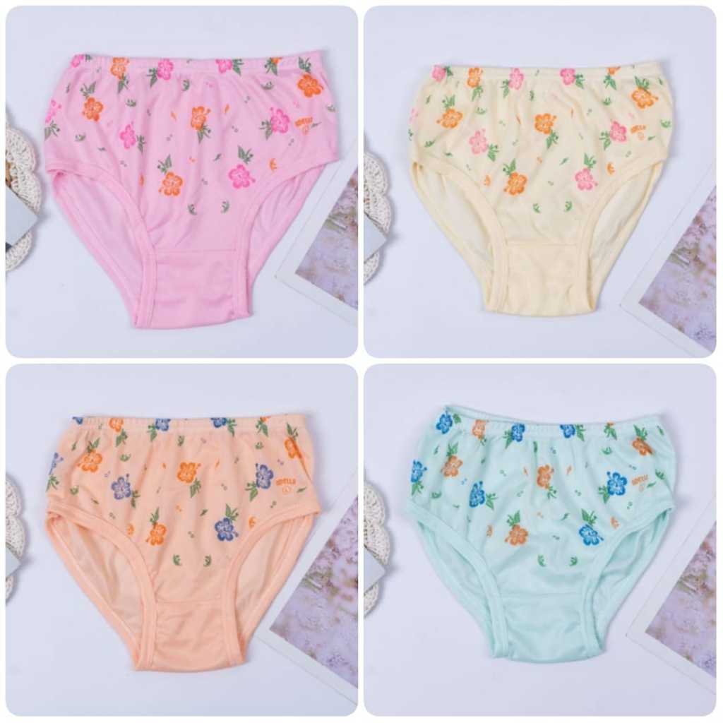 isi 6pcs / 12pcs CD Lusinan CD Haid Mentruasi Celana Dalam Wanita Big Size Jumbo