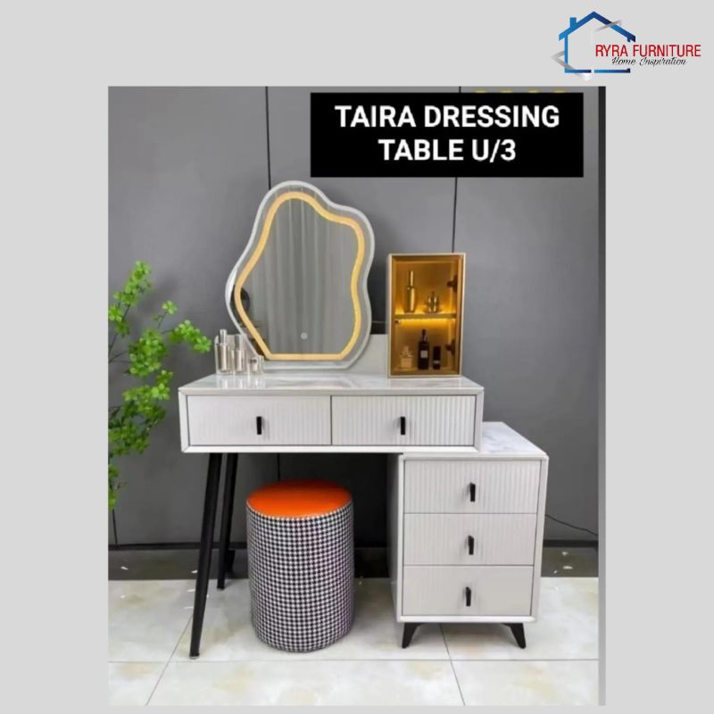 MEJA RIAS DENGAN LAMPU LED KAKI BESI / MEJA RIAS MODERN ELEGAN/ MEJA RIAS MEWAH/MEJA RIAS KAKI BESI/