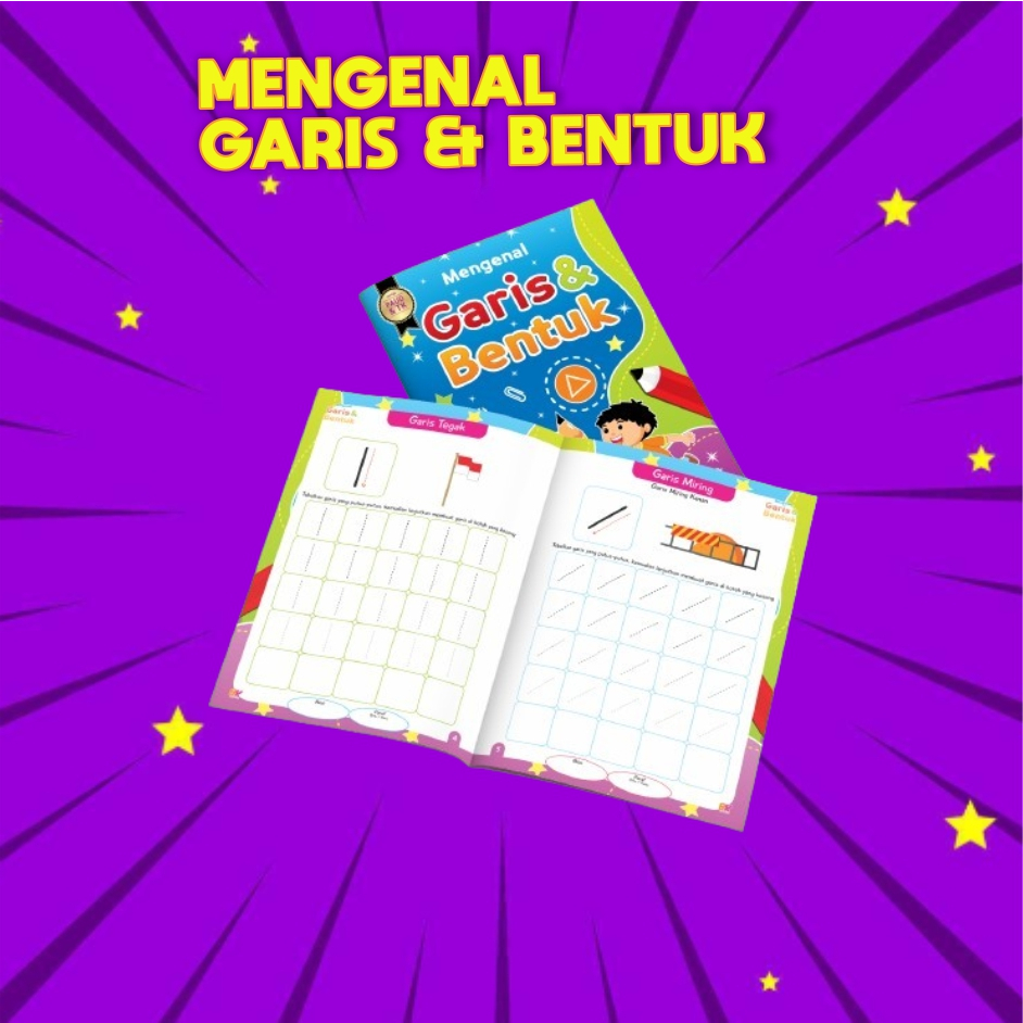 

Mengenal Garis & Bentuk - Buku Anak (BK) - BM04