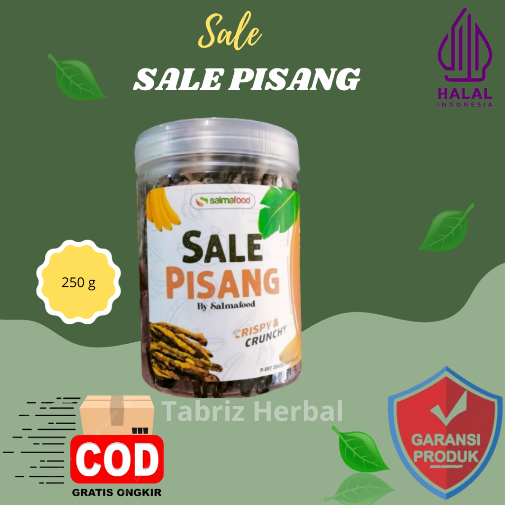 

sale pisang ambon kering by salma food renyah & enak salma food 250 gr