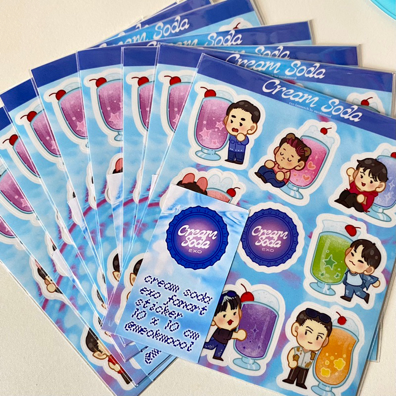 

[READY STOCK] EXO cream soda stickers!