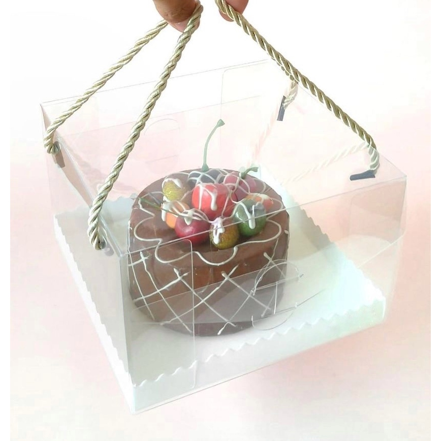 

Box Mika Tali Transparan Box Mika Handle Tali Mika Hantaran Kue Tart Puding