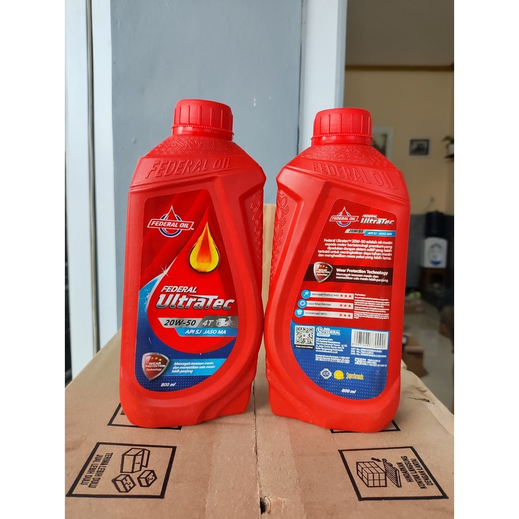 FEDERAL OIL OLI MOTOR  FEDERAL UTRATEC  800ML SAE-20W -50