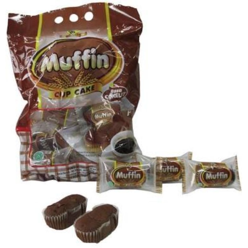 

Pusan Bolu Muffin Rasa Coklat Kemasan 1 Pack isi 20Pcs