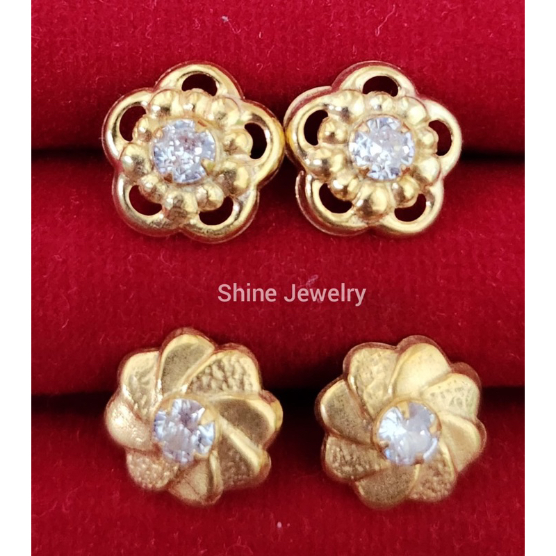 giwang rose 1 gram emas muda