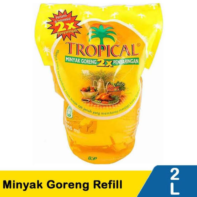 

Tropical Minyak Goreng 2 liter Botol/Pouch