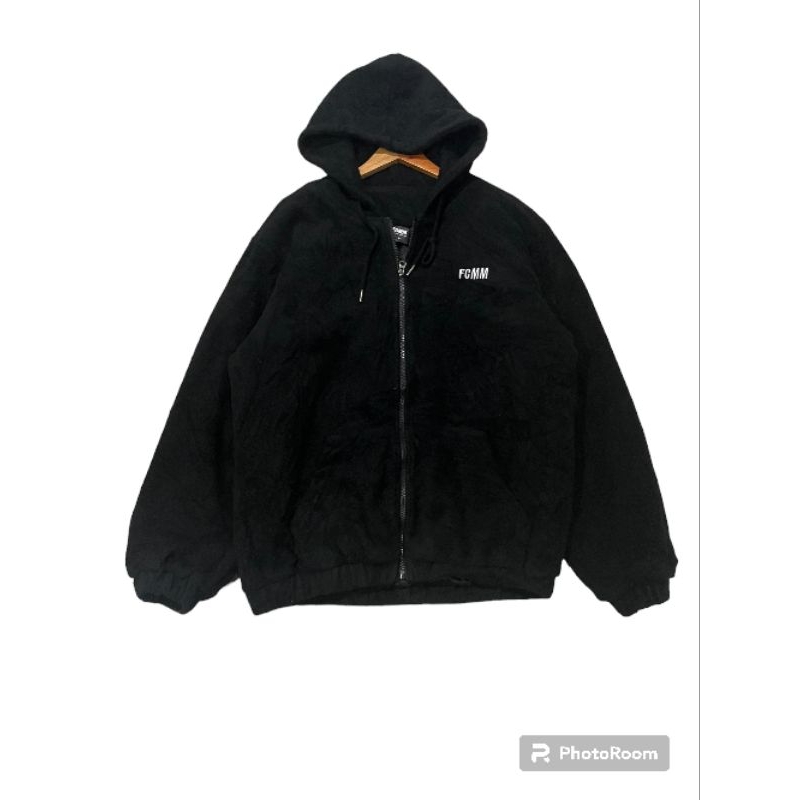 fcmm fleece hoodie black