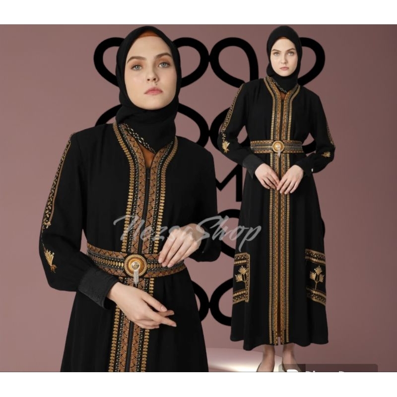 Abaya HIKMAT A9866 Hitam Original + hijab***
