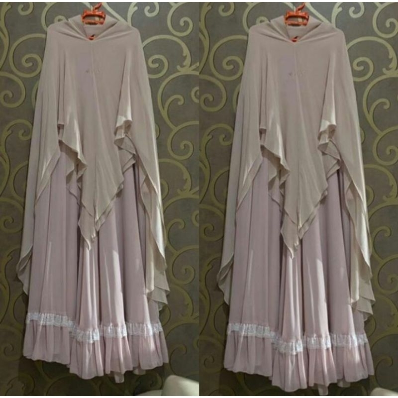 gamis set khimar sisesa