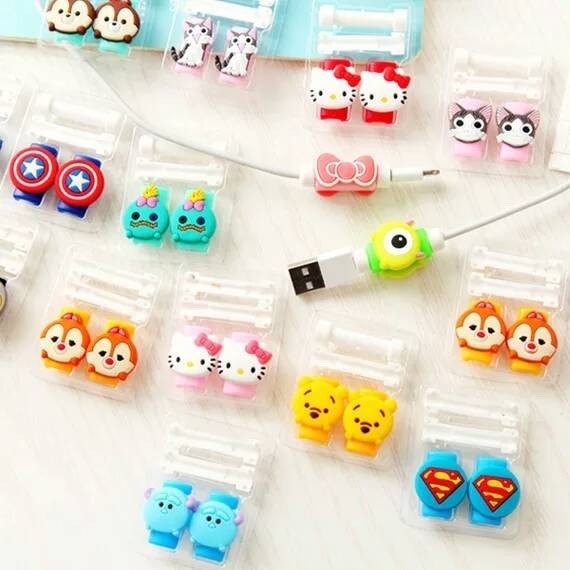 Pelindung ujung kabel/ pelindung ujung kabel karakter/ pelindung ujung kabel lucu/ pelindung kabel u