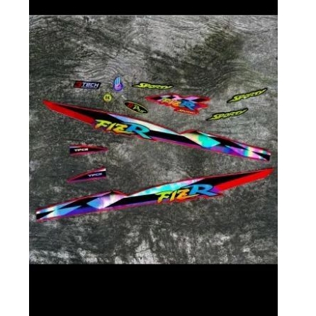 STRIPING FIZ R 1997 1998 MERAH YAMAHA FIZ R VARIASI