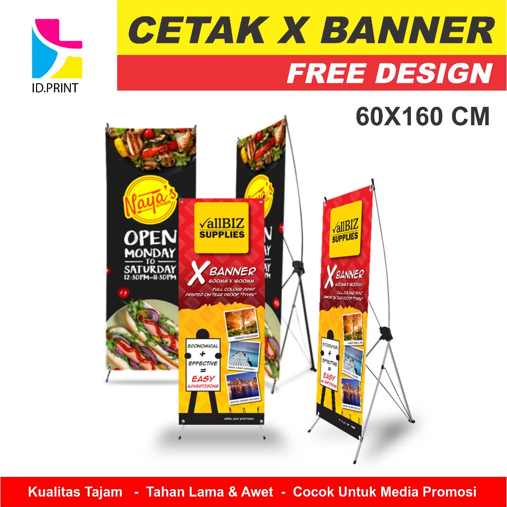 CETAK X-BANNER / STAND BANNER / STANDING BANNER MURAH