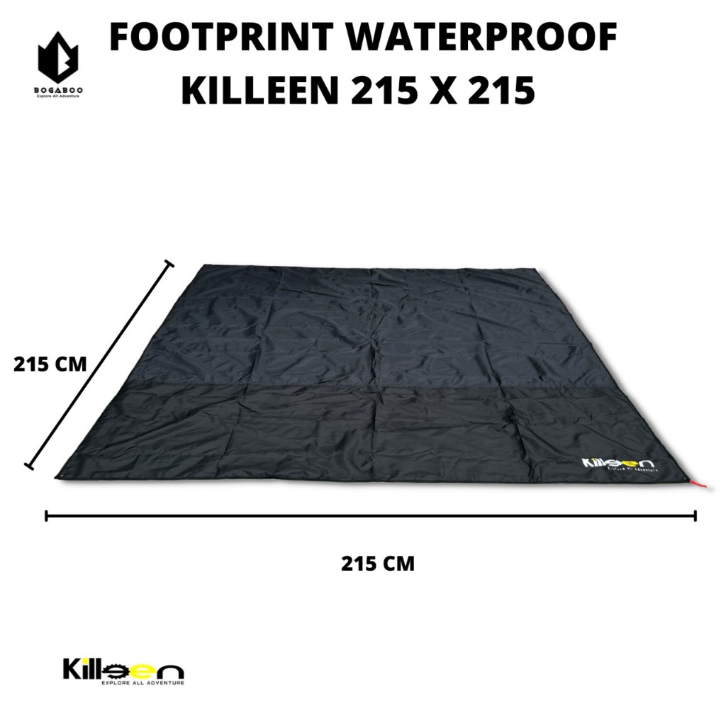 [BISA COD] Footprint Alas Tenda Killeen Ukuran 215x215cm Fullseal Waterproof - Footptinr 215x215cm