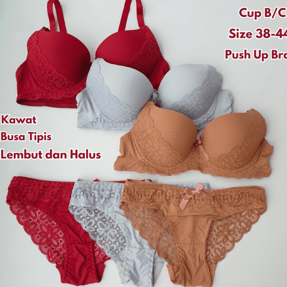 Pasti Murah Set Bh Dan Cd Seksi Push Up Bra Terbaru
