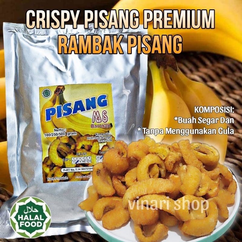 

Cemilan Rambak Pisang Premium/Snack Krupuk Pisang Crispy Pisang Asli Halal Produk Lokal/Hidangan Imlek