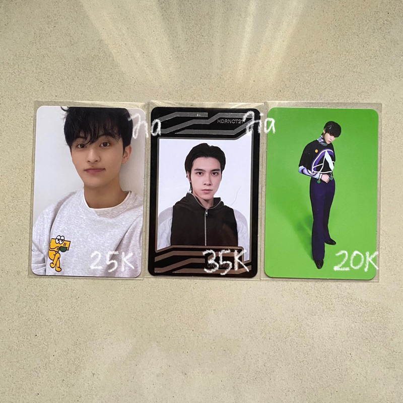 photocard nct mark cafe hendery universe card uc doyoung ar clip sticker chenle glitch mode scratch 