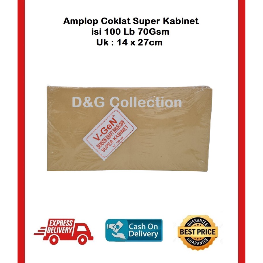 

AMPLOP COKLAT SUPER KABINET ISI 1 LEMBAR