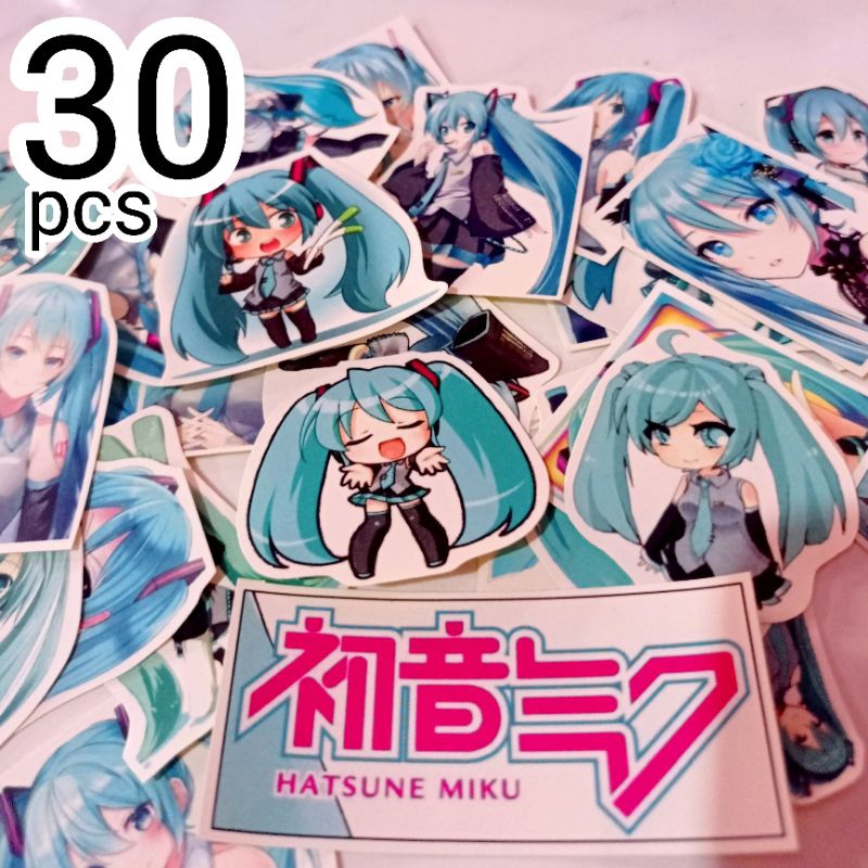 

Stiker Hatsune Miku 30pcs Sticker Anime Miku Hatsune