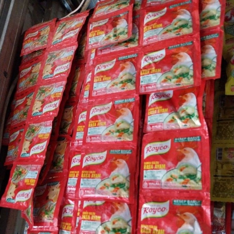 

Royco saset 1 Renceng isi 12 pc rasa ayam atau sapi