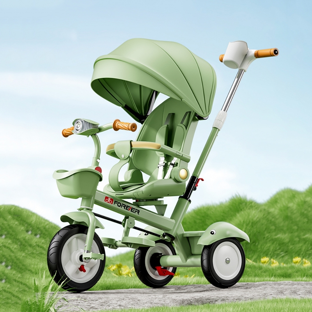 Lalaboto Sepeda roda tiga anak 1 tahun sepeda roda 3 bayi  tricycle  anak sepeda anak roda 3 strolle