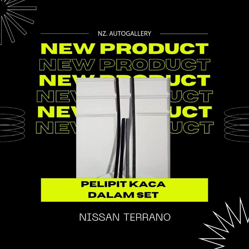 Pelipit Kaca Dalam Set Mobil Nissan Terrano
