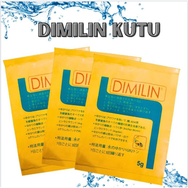 Obat Ikan Anti Kutu DIMILIN KUTU 5GR