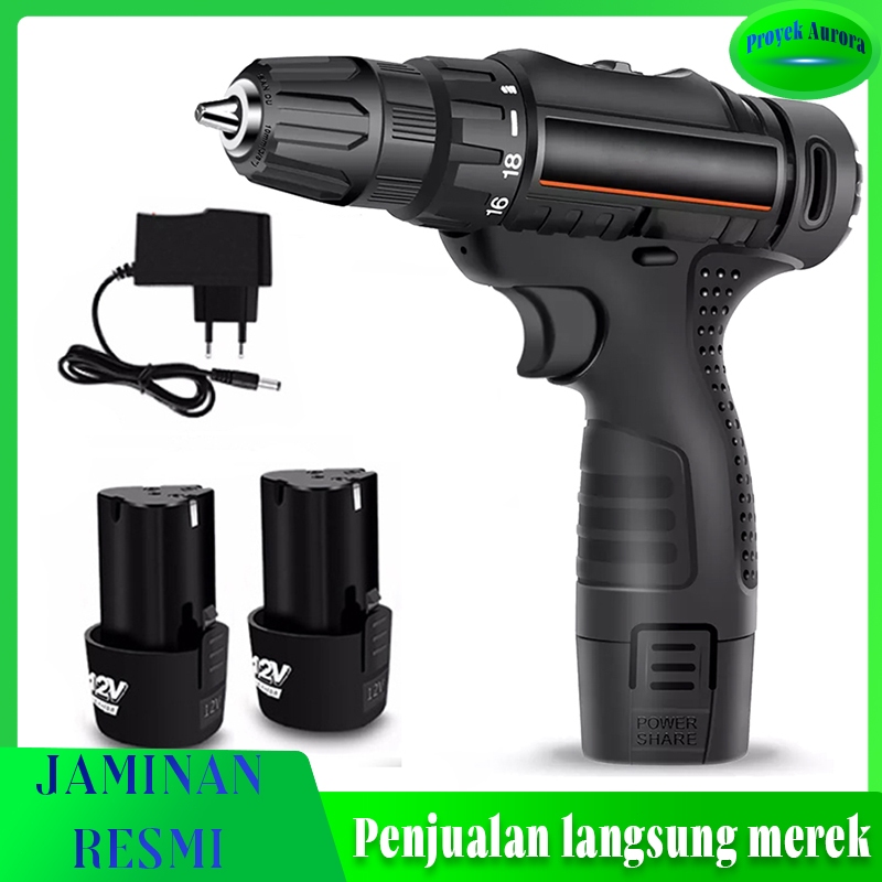 [Flash Sale]Deli 12v bor mesin elektrik bor 10mm set reversibel mesin bor tangan listrik/bor casan m