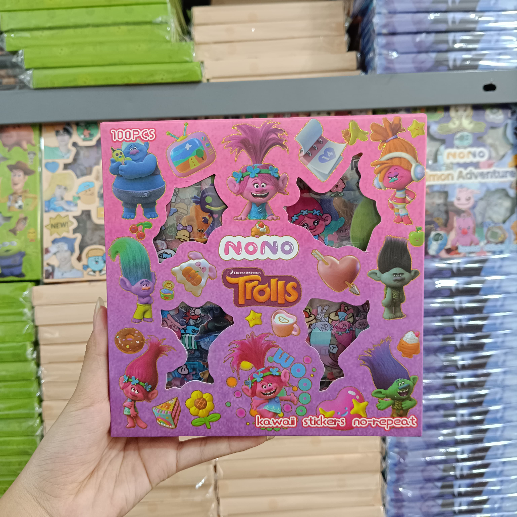 

Stiker Nono Momo Cici Sticker Barbie, Princess, isi 100pcs bisa cod Stiker kartun anak