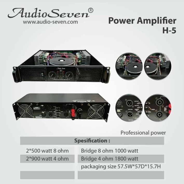 POWER AMPLIFIER ORIGINAL AUDIO SEVEN H 5 / H5