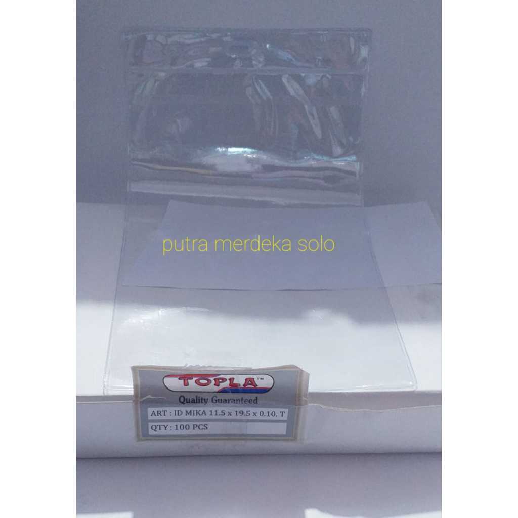 

ID Card MIka Topla Ukuran 11.5 x 19.5 ID Card Mika Lentur Merk Topla