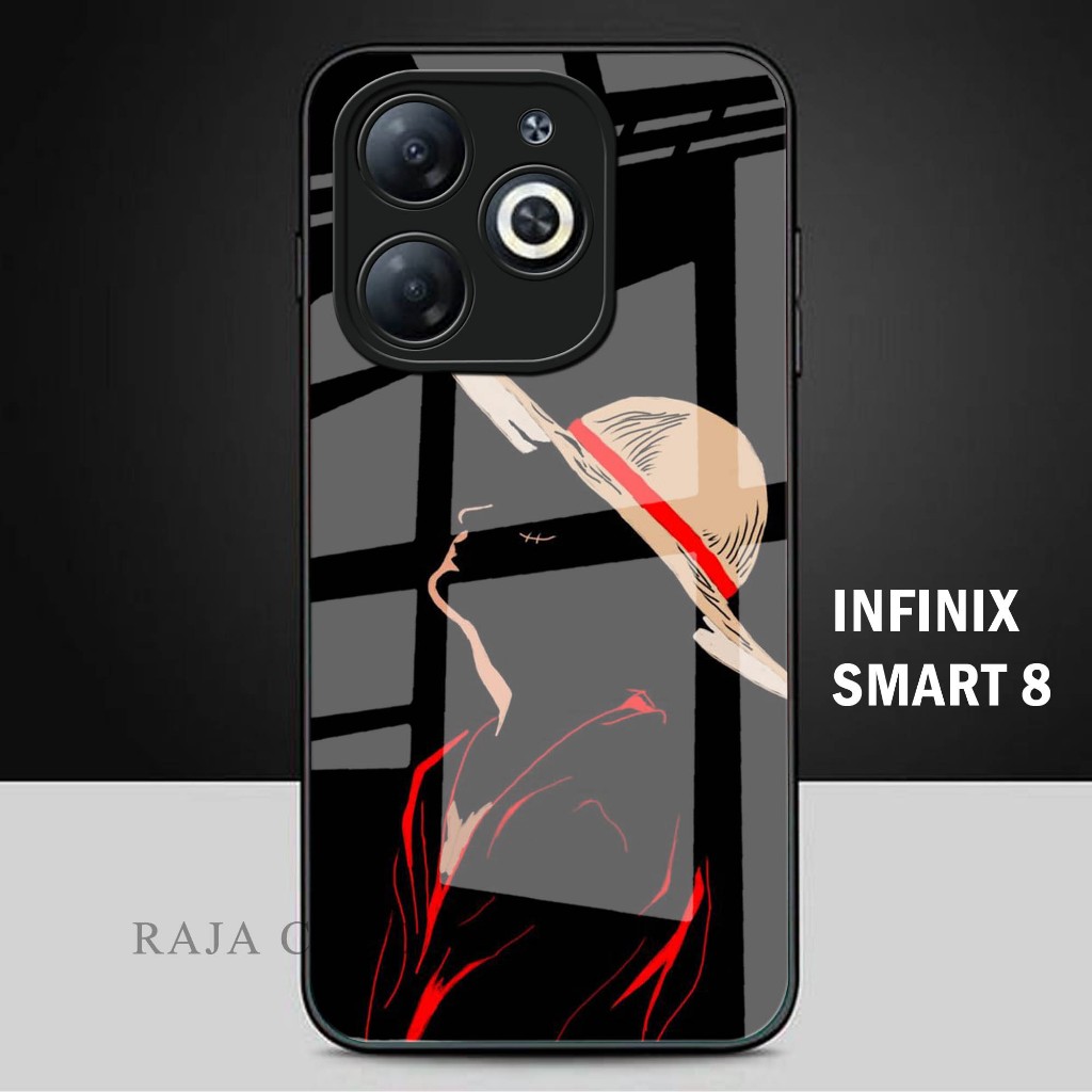 Softcase Kaca INFINIX SMART 8 - casing handphone - INFINIX SMART 8  -S44-