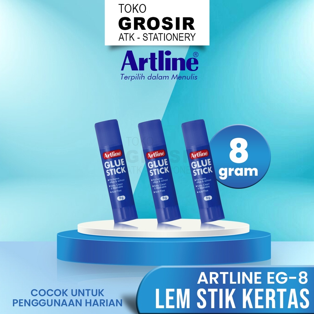 

GROSIR Lem Glue Stick Artline EG-8 Kecil